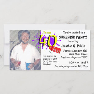 Invitación a la foto del Fiesta de cumpleaños núme