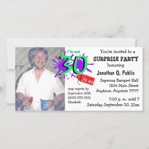 Invitación a la foto del Fiesta de cumpleaños núme