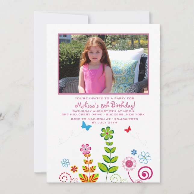 Invitación a la foto del Jardín de Junio (Anverso)