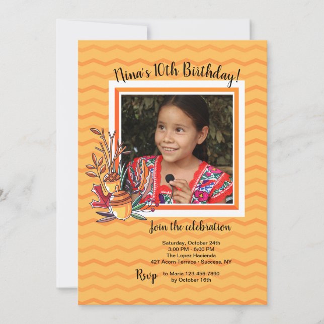 Invitación a la foto del Otoño Occidental (Anverso)