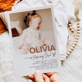 Invitación a la foto del primer cumpleaños