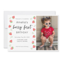 Invitación a la foto del primer cumpleaños de Berr