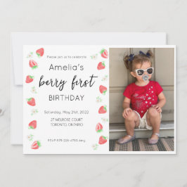 Invitación a la foto del primer cumpleaños de Berr