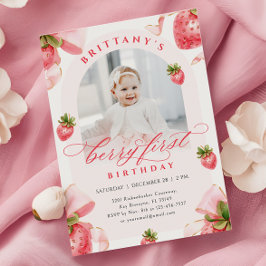 Invitación a la foto del primer cumpleaños de Berr