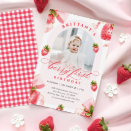 Invitación a la foto del primer cumpleaños de Berr