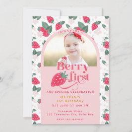 Invitación a la foto del primer cumpleaños de Berr
