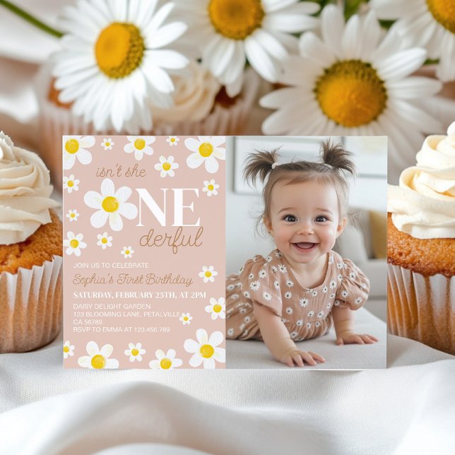 Invitación a la foto del primer cumpleaños de Boho (Subido por el creador)