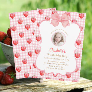 Invitación a la foto del primer cumpleaños de fres