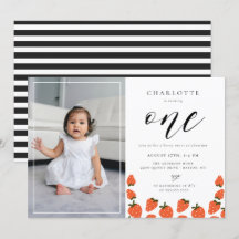 Invitación a la foto del primer cumpleaños de fres