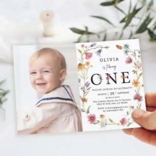 Invitación a la foto del primer cumpleaños de Gard