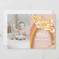 Invitación a la foto del primer cumpleaños de Groo