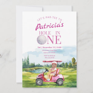 Invitación a la foto del primer cumpleaños de Hole