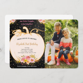 Invitación a la foto del primer cumpleaños de la c