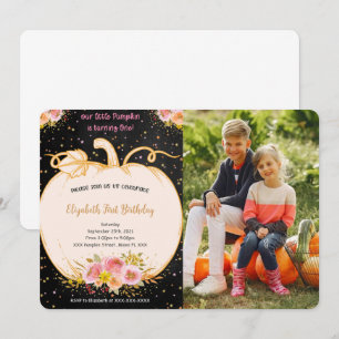 Invitación a la foto del primer cumpleaños de la c