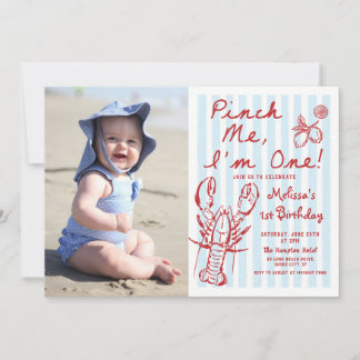 Invitación a la foto del primer cumpleaños de la l
