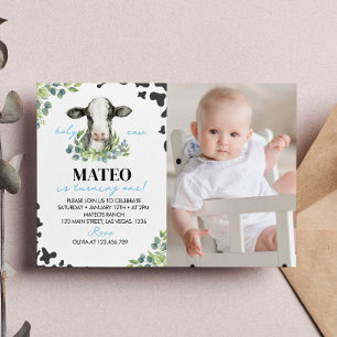 Invitación a la foto del primer cumpleaños de la v