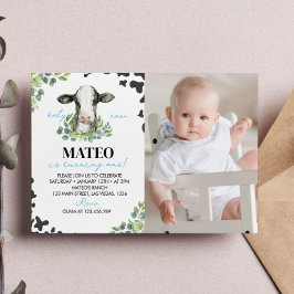 Invitación a la foto del primer cumpleaños de la v