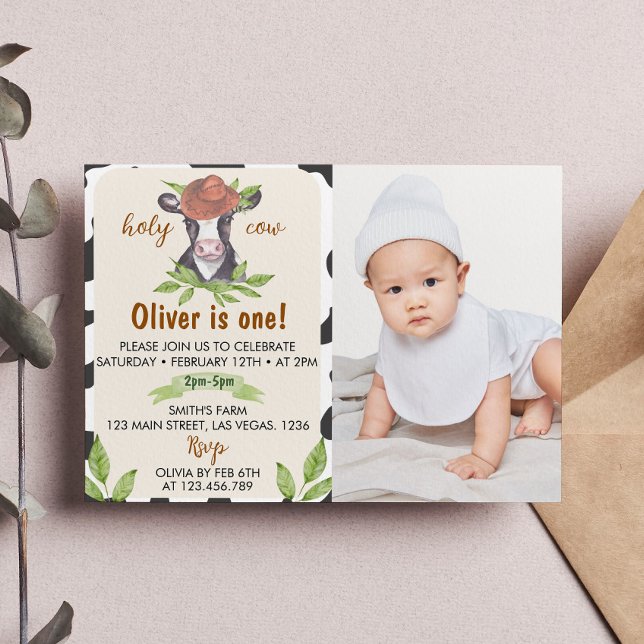 Invitación a la foto del primer cumpleaños de la v (Subido por el creador)
