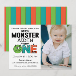 Invitación a la foto del primer cumpleaños de Litt