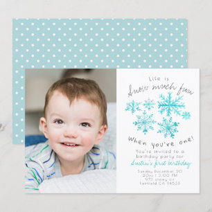 Invitación a la foto del primer cumpleaños de un f