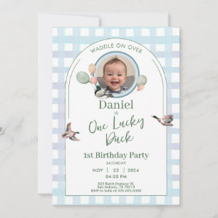 Invitación a la foto del primer cumpleaños de un p