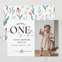 Invitación a la foto del primer cumpleaños de Wild