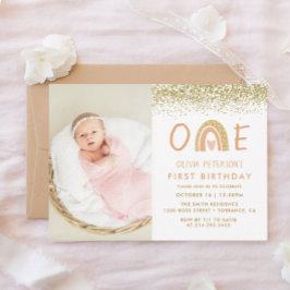 Invitación a la foto del primer cumpleaños del arc