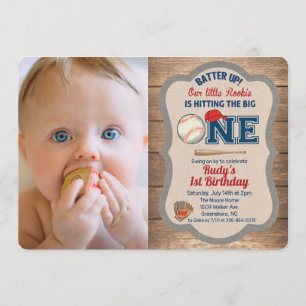 Invitación a la foto del primer cumpleaños del béi