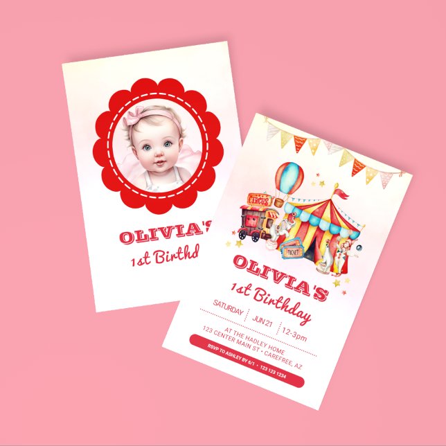 Invitación a la foto del primer cumpleaños del Cir (Subido por el creador)