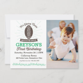 Invitación a la foto del primer cumpleaños del fút