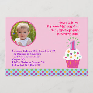 Invitación a la foto del primer cumpleaños del pas