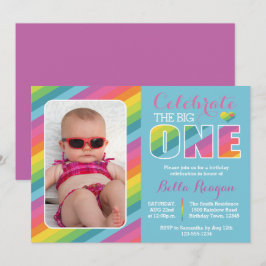 Invitación a la foto del primer cumpleaños del Rai