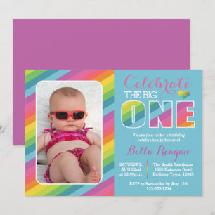 Invitación a la foto del primer cumpleaños del Rai