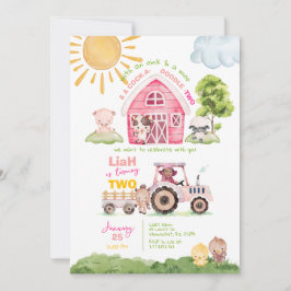 Invitación a la foto del segundo cumpleaños de Bar