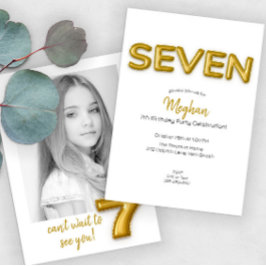 Invitación a la foto del séptimo cumpleaños de Gol