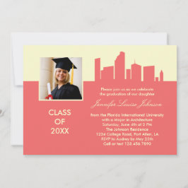 Invitación a la foto para graduación de arquitectu