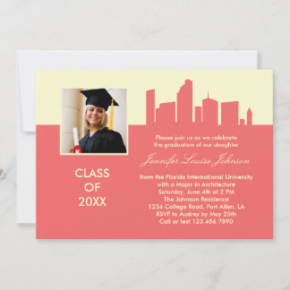 Invitación a la foto para graduación de arquitectu