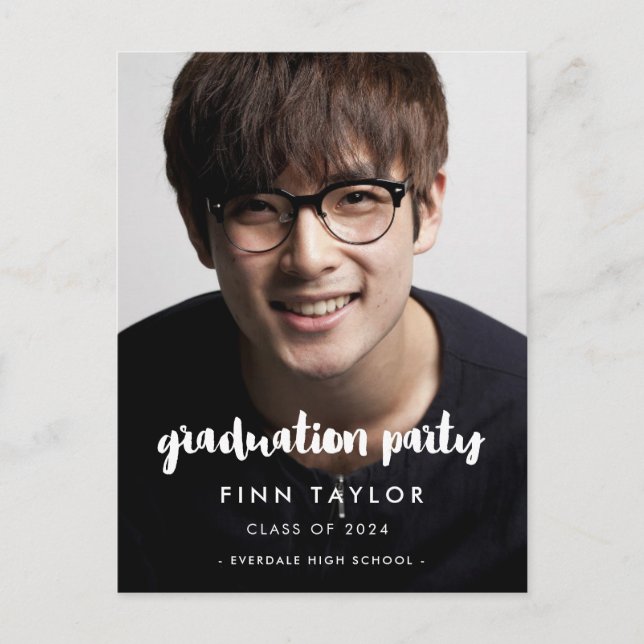 Invitación a la foto para graduación de fuentes mo (Anverso)
