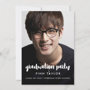 Invitación a la foto para graduación de fuentes mo