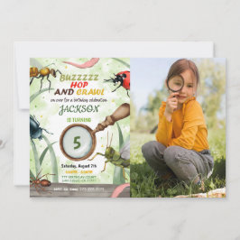 Invitación a la foto para niños de cumpleaños de B