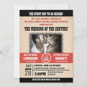 Invitación a la fotografía al estilo de Poster de 