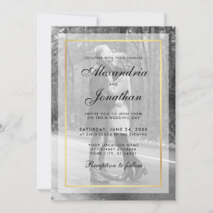 Invitación a la fotografía Boda moderna - Overlay