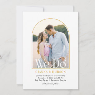 Invitación a la fotografía Boda simple de Arco Mod