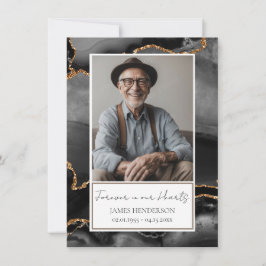 Invitación a la fotografía conmemorativa en negro