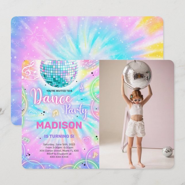 Invitación a la fotografía de baile (Anverso / Reverso)