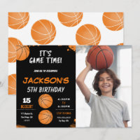 Invitación a la fotografía de baloncesto