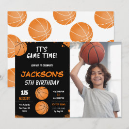 Invitación a la fotografía de baloncesto