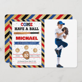 Invitación a la fotografía de béisbol