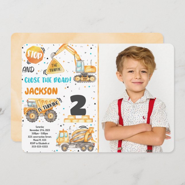 Invitación a la fotografía de construcción (Anverso / Reverso)