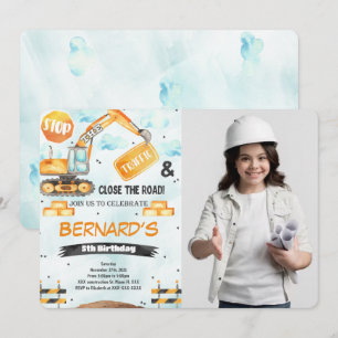 Invitación a la fotografía de construcción